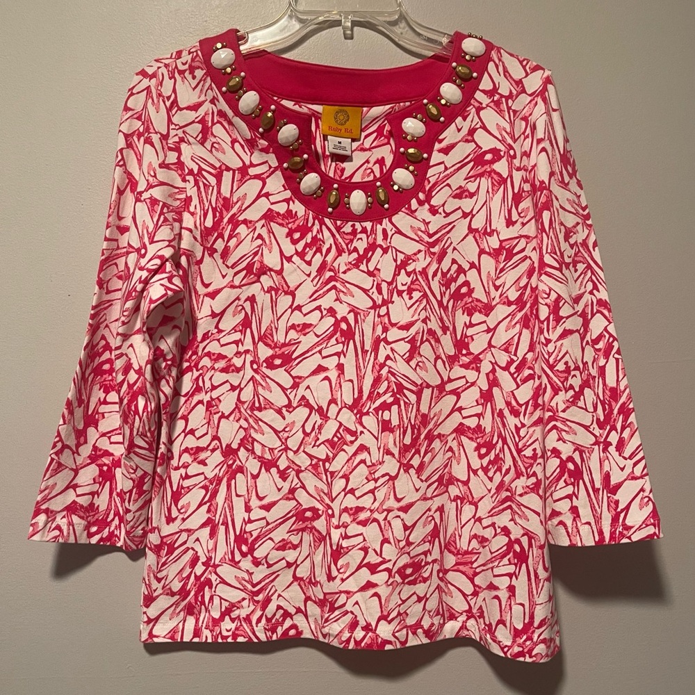 Ruby Rd Ladies Tunic Top Sz M